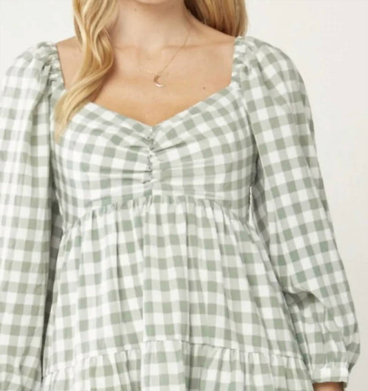 Entro - Gingham Dress