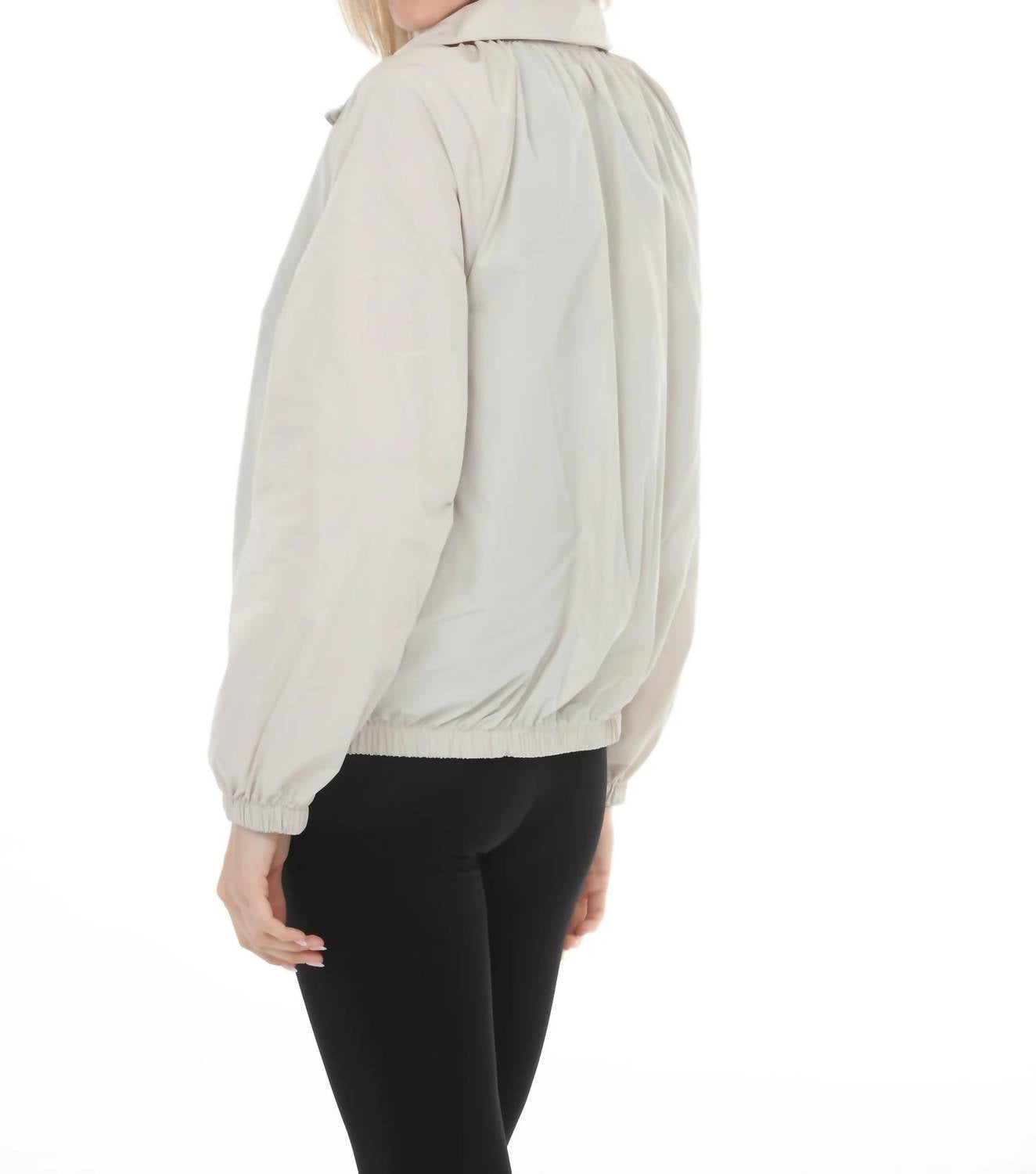 Joseph Ribkoff - High Neck Zip-up Windbreaker