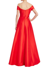 Badgley Mischka - Mikado Off Shoulder Aline Gown