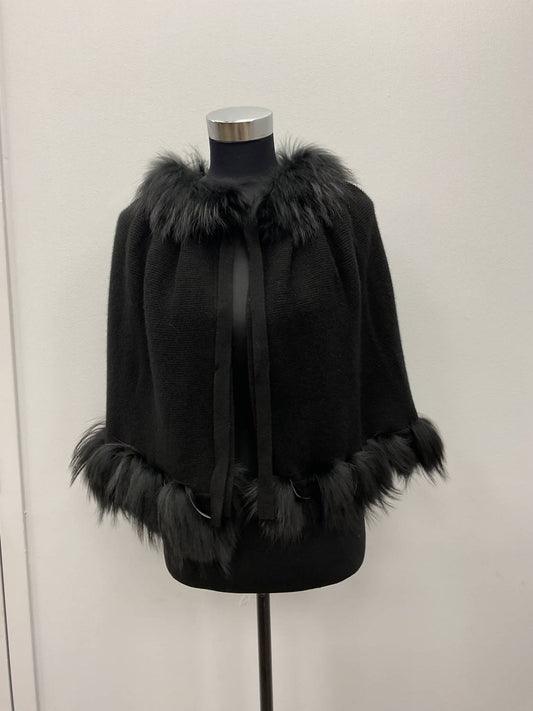 Incashmere - TIED FINNRACCOON CASHMERE CAPELET