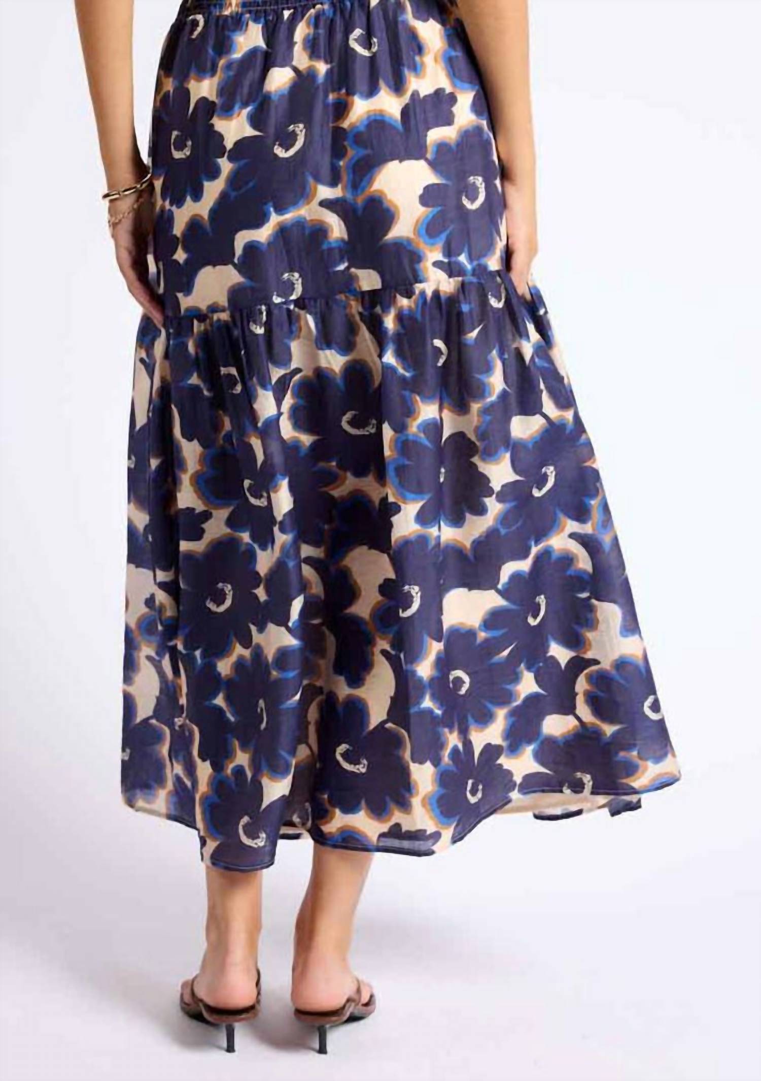 Sage The Label - Floral Tiered Maxi Skirt