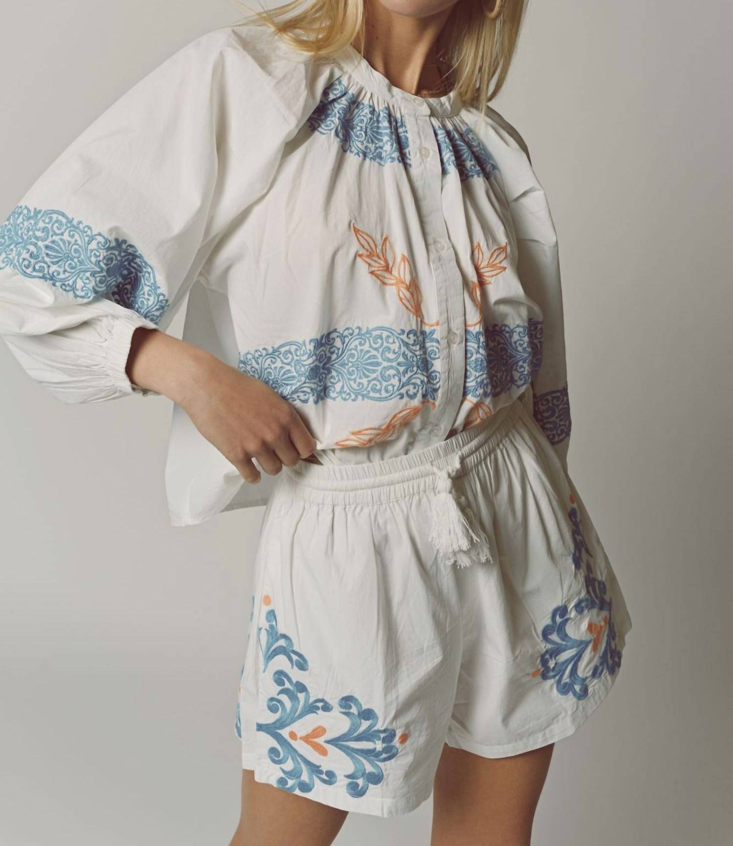 The Shirt - The Minka Embroidered Detail Shirt