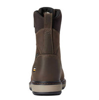 ARIAT Women's Comp-toe Riveter H2o Insulated Glacier Grip Boot in dark brown - women's shoe - detail view
