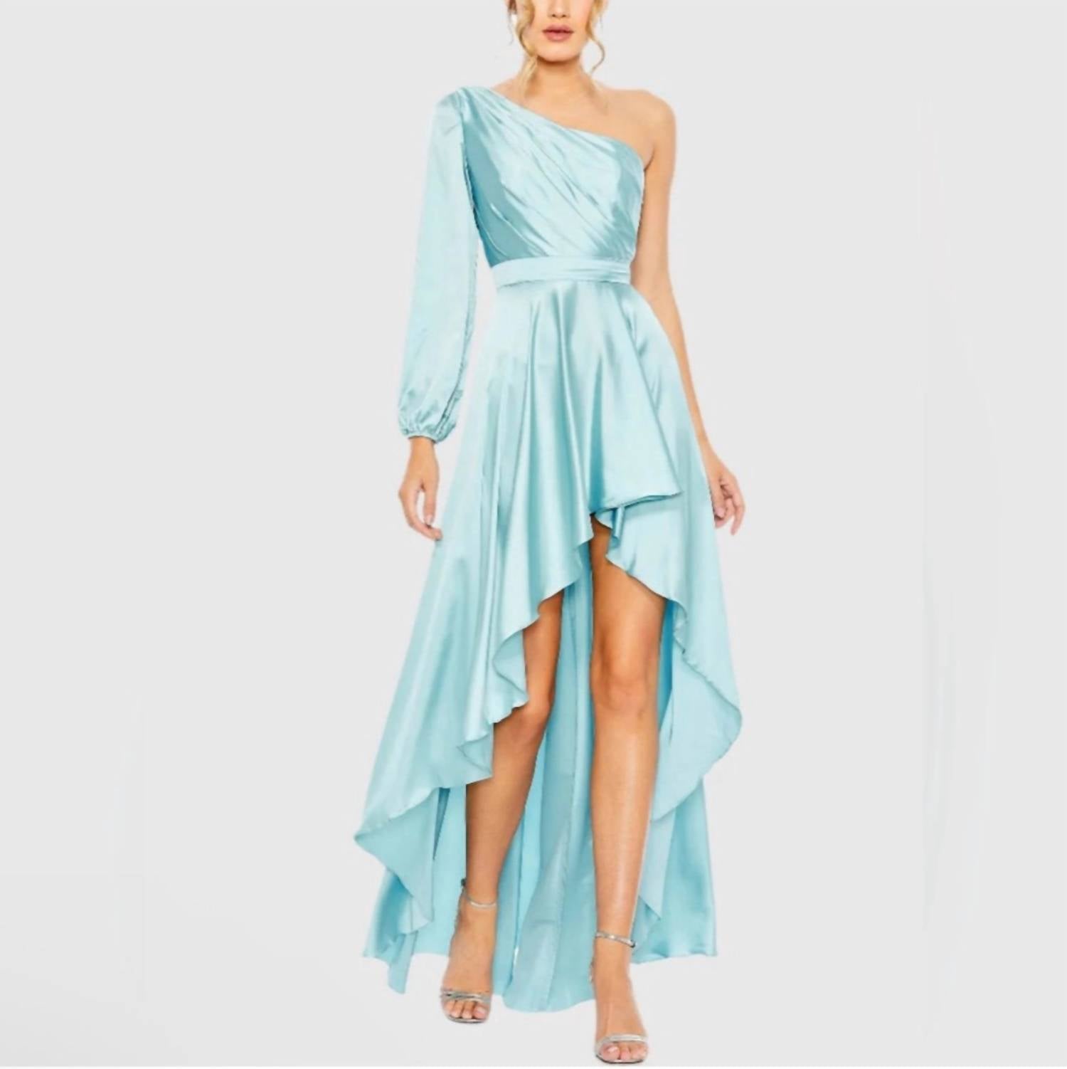 Mac Duggal - One Shoulder Hi-low Gown