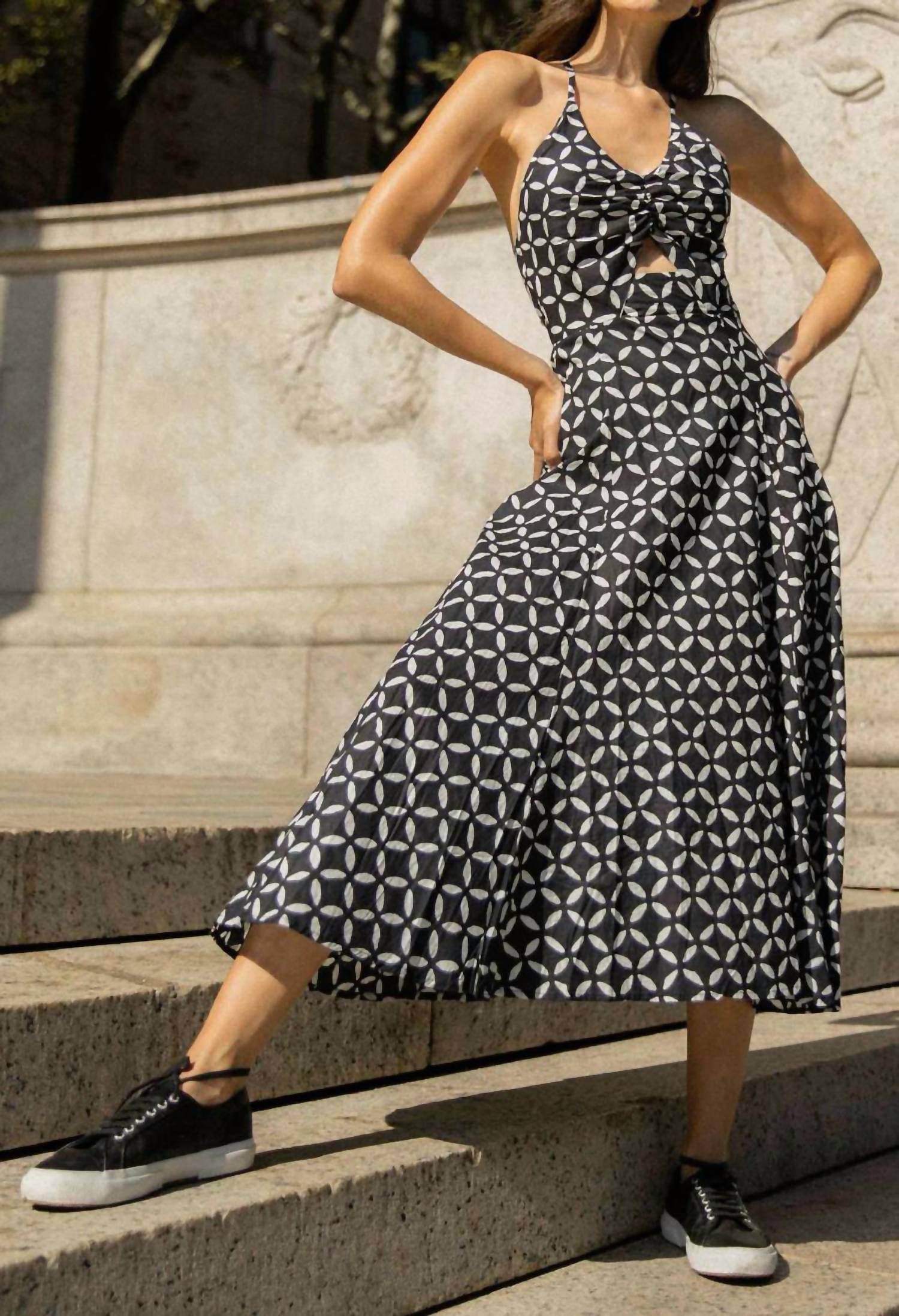 Guadalupe Design - Botanical Halter Midi Dress