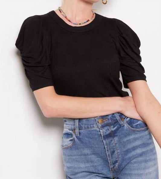 Michael Stars - Pleated Sleeve Crop Top