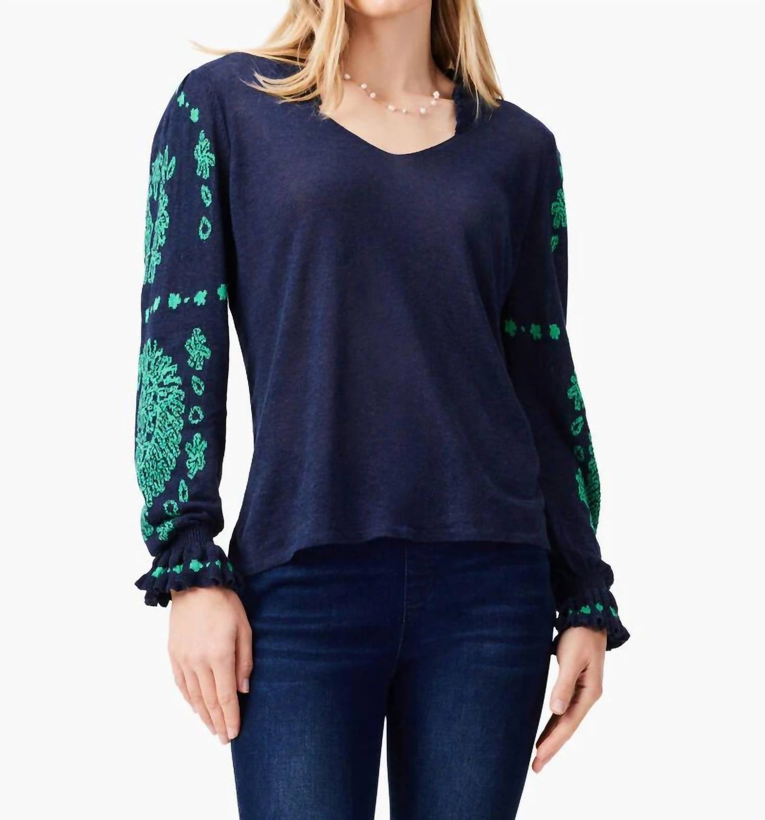 Nic + Zoe - Oceanic Long Sleeve Sweater