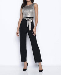 Frank Lyman - Contrasting Sleeveless Jumpsuit