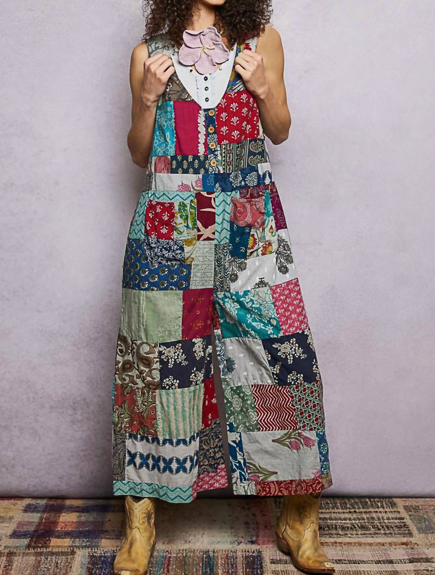 POL One Of A Kind V-neck Printed Jumpsuit in multicolor - women's pants - view 6
