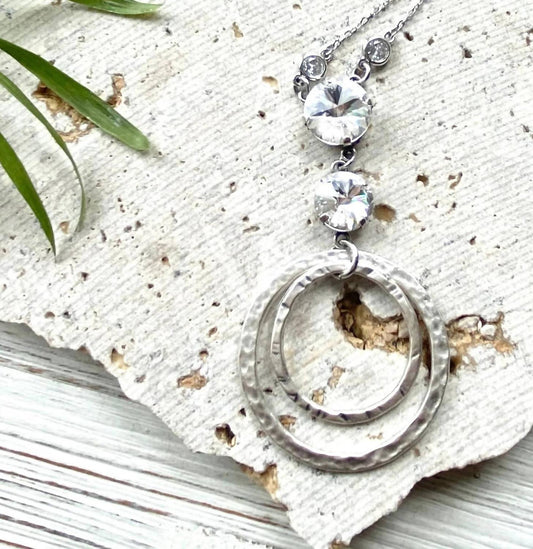 Vb & Co. - Women's Circle Swarovski Necklace