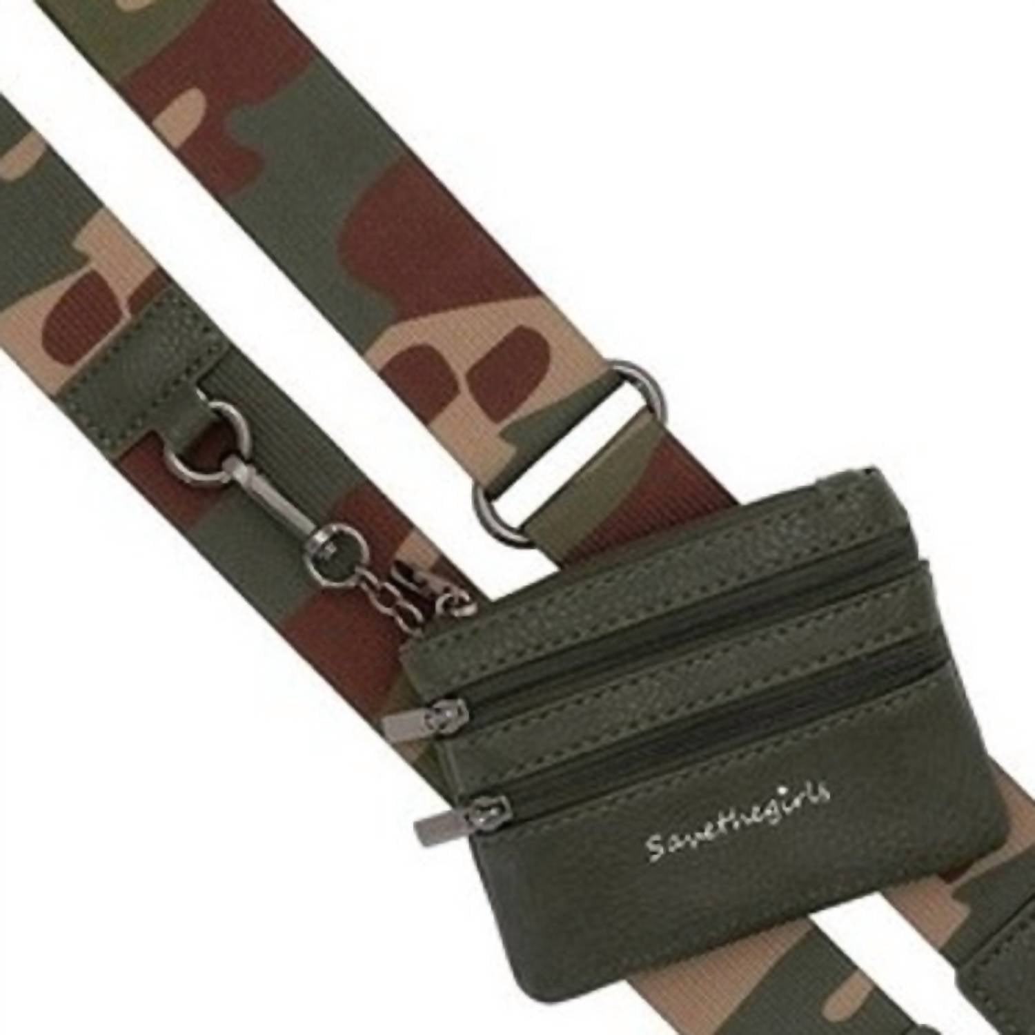 Save The Girls - Women's Clip & Go Phone Purse Crossbody Strap Zippered Pouch