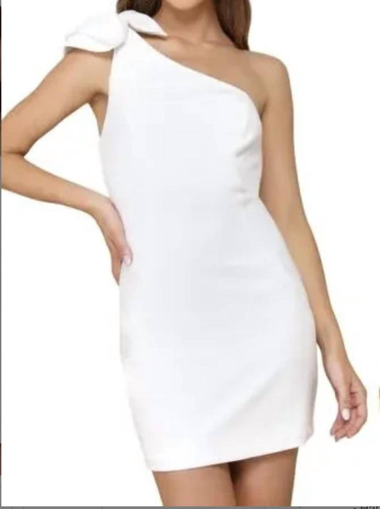 Lulus - Unstoppable Stunner Ruffled One Shoulder Mini Dress