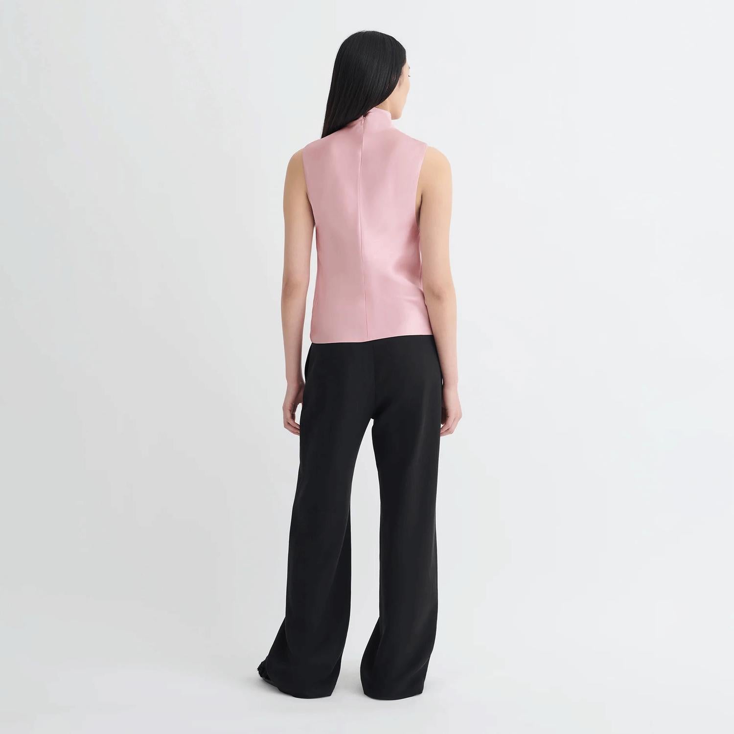 Nanushka - Colson Slip Satin Turtleneck Top