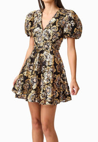 Elliatt - Celeste Puff Sleeve Mini Dress
