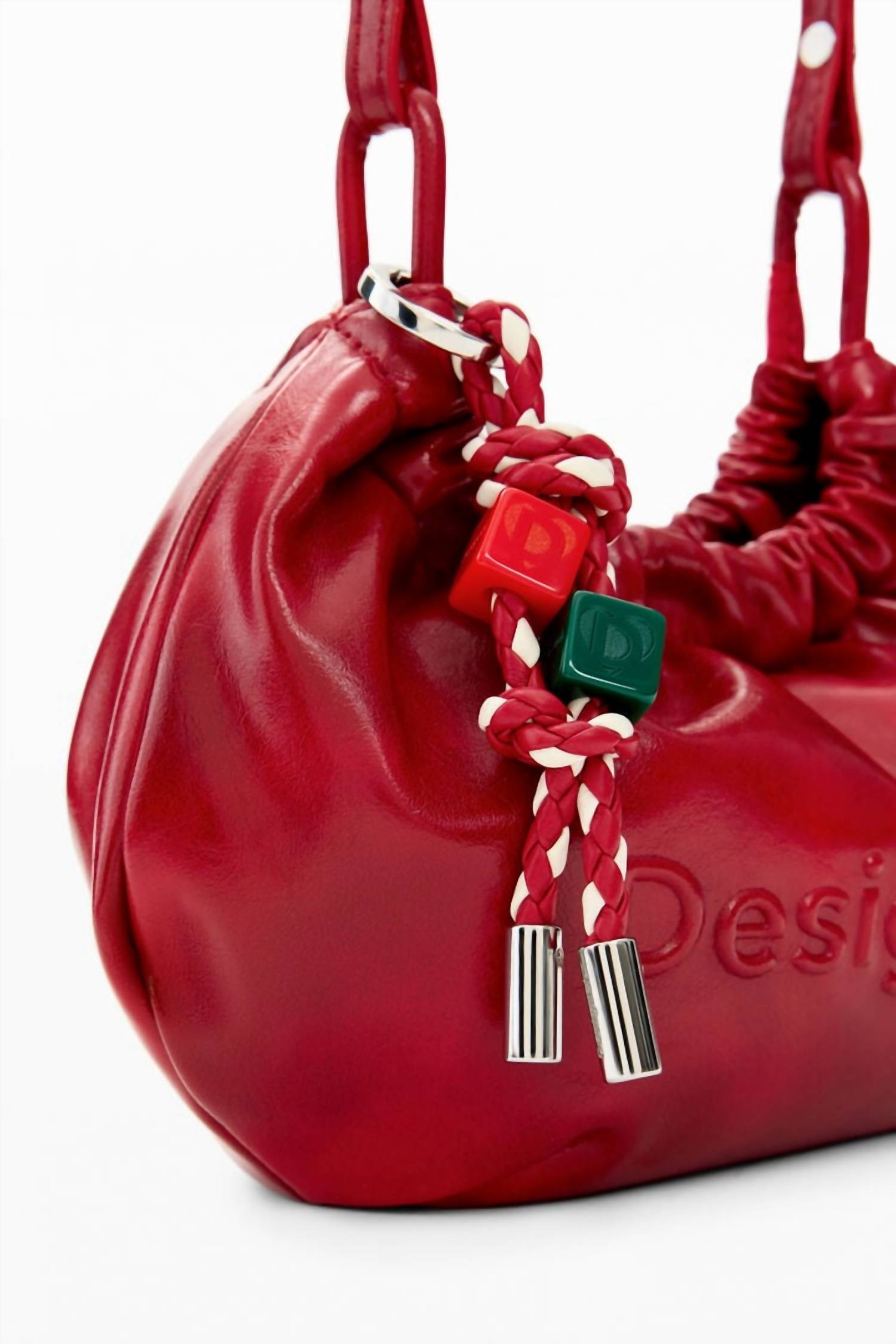 Desigual Women's Small Logo Crossbody Bag in red - women's bag - alternate view