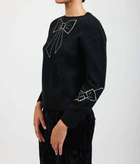 Batsheva - Bow Jacquard Sweater