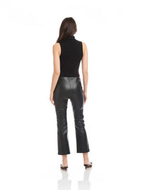 Fifteen Twenty - Sigourney Leather Pintuck Pants