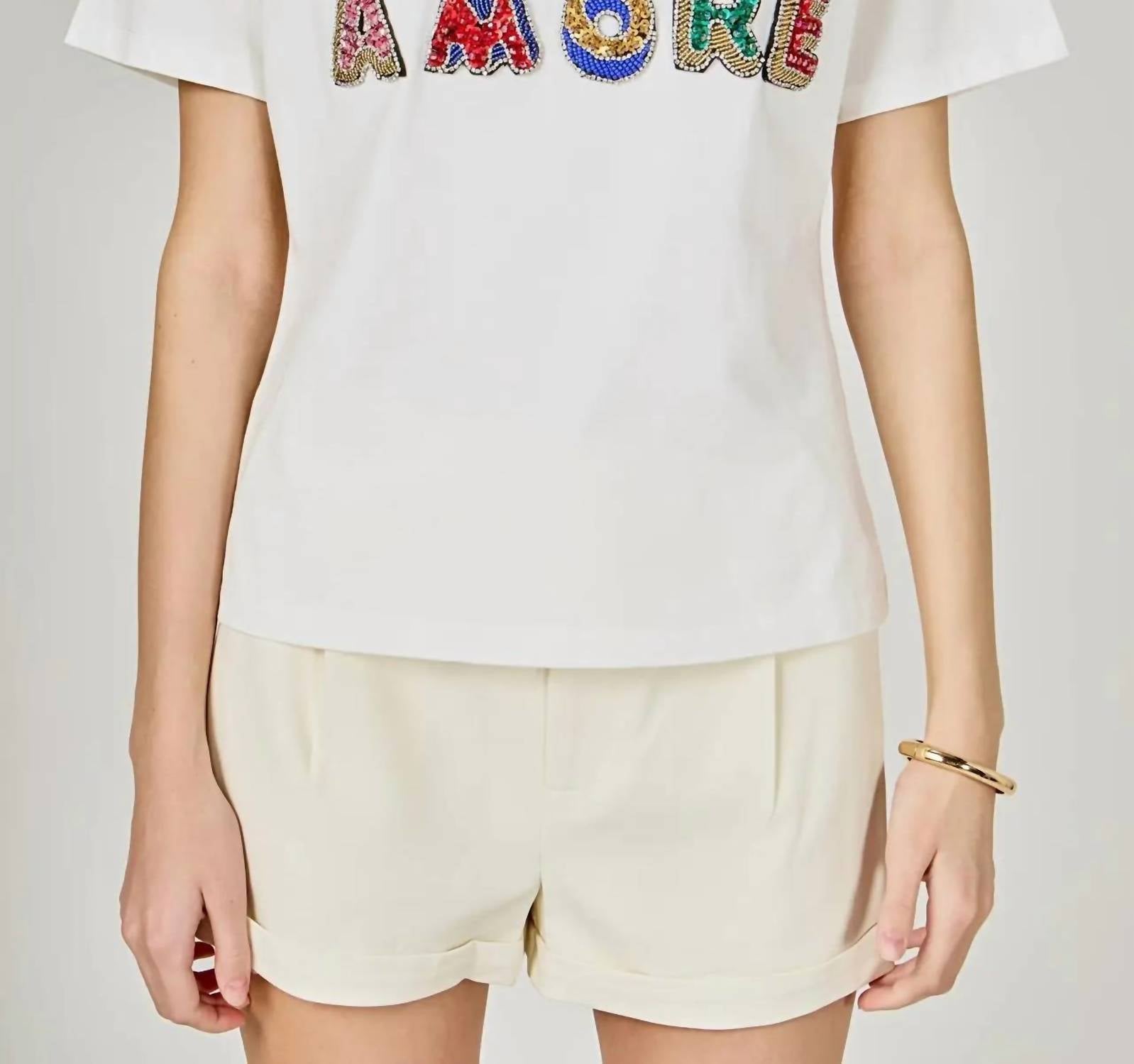 Endless Rose - World Needs More Amore Short Sleeve Top