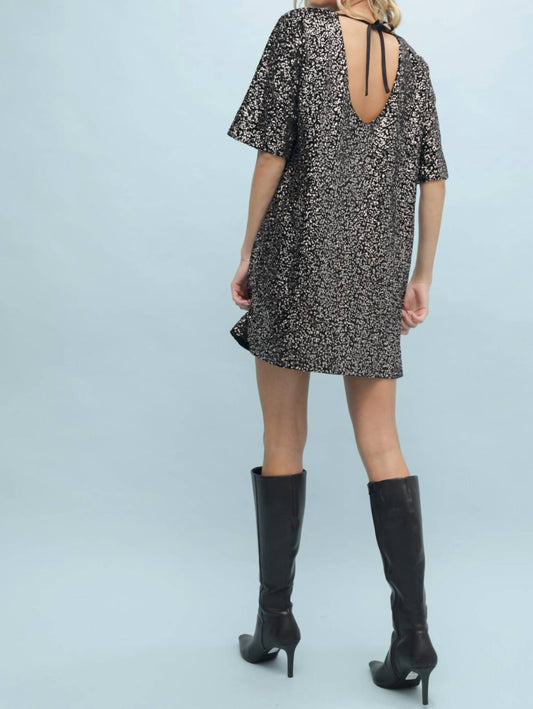 Wishlist - Sequin Open Back Mini Dress