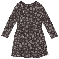 Kickee - Kid's Long Sleeve Twirl Dress With Pockets