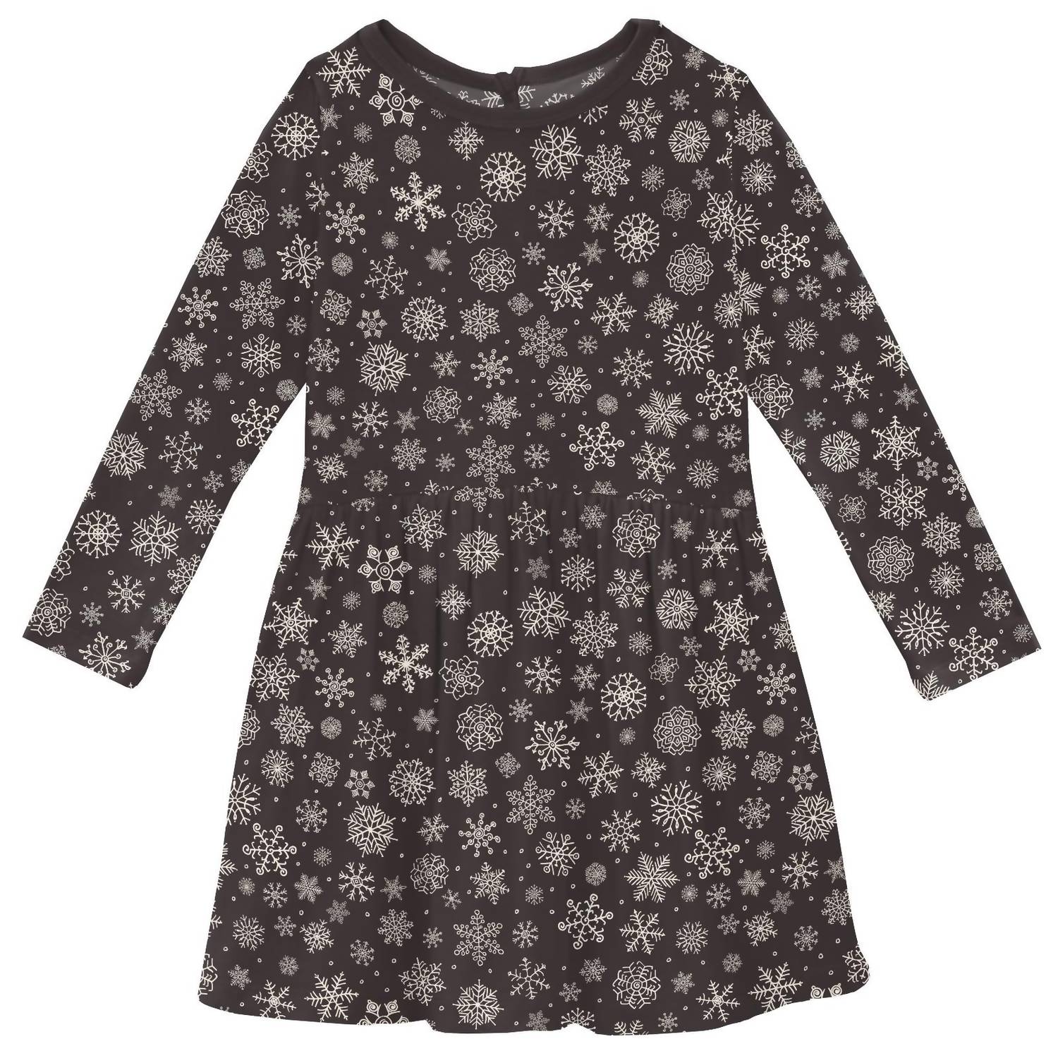 Kickee - Kid's Long Sleeve Twirl Dress With Pockets