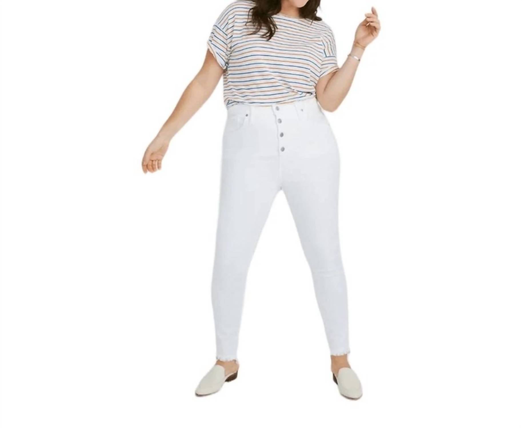 Madewell - High Rise Skinny Jeans Step Hem - Petite