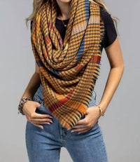 Urbanista - Windowpane Plaid Square Scarf