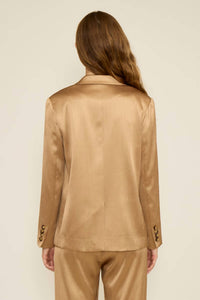 LUCY PARIS Betty Collared Blazer in taupe - women's jacket - alternate view