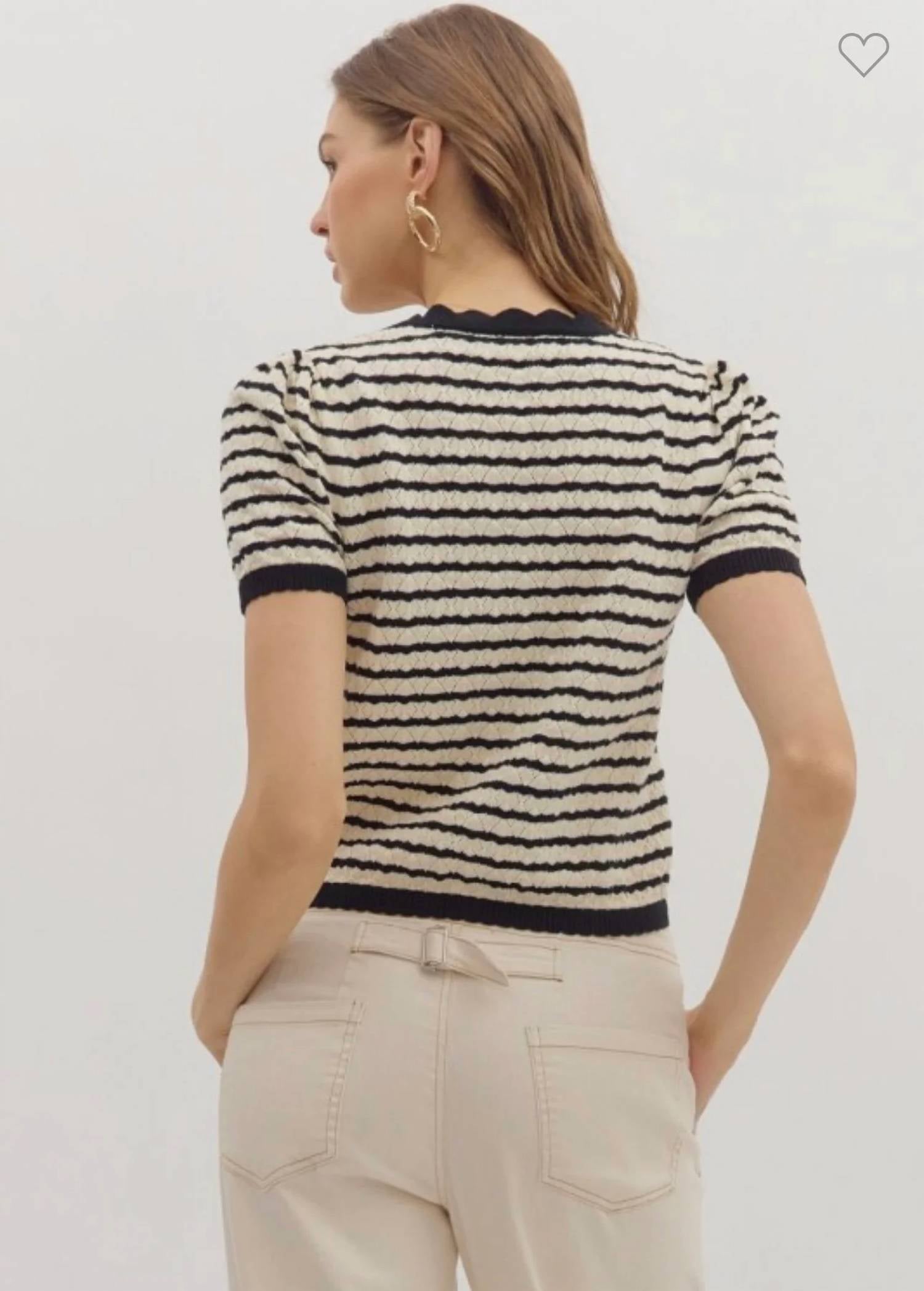 Entro - Saint-Tropez Stripe Top
