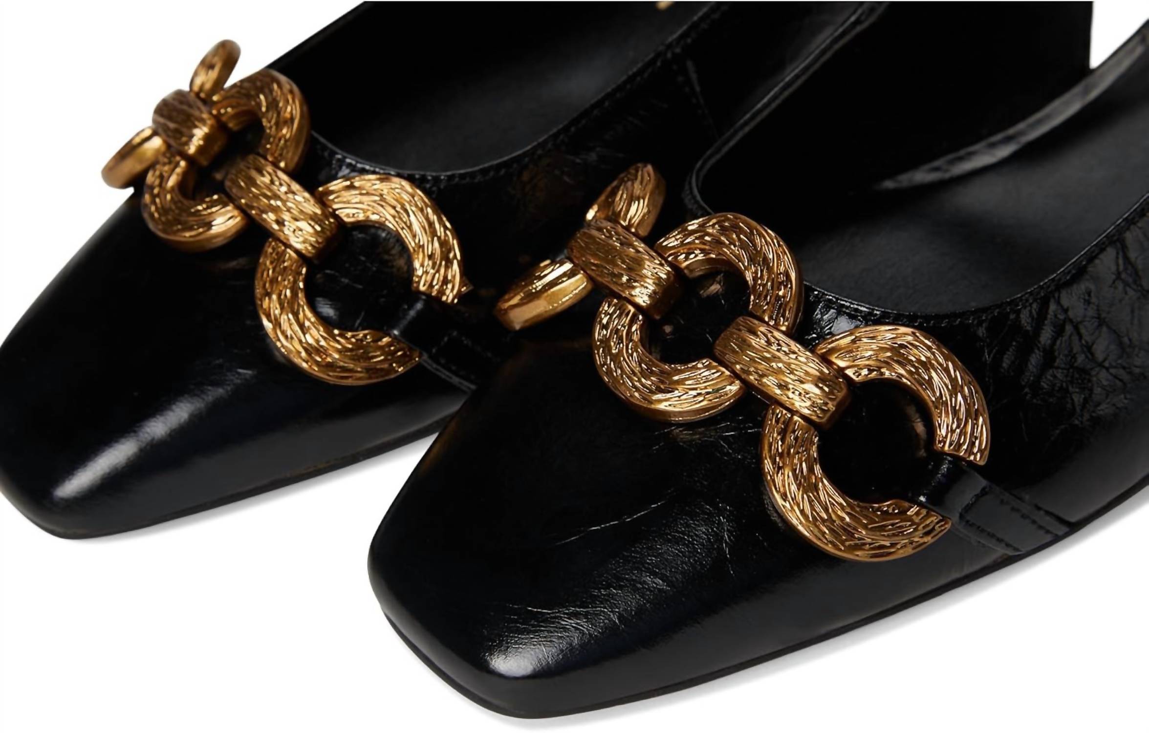 Dolce Vita Women's Ramano Slingback Flat in midnight crinkle patent - women's flats - view 7