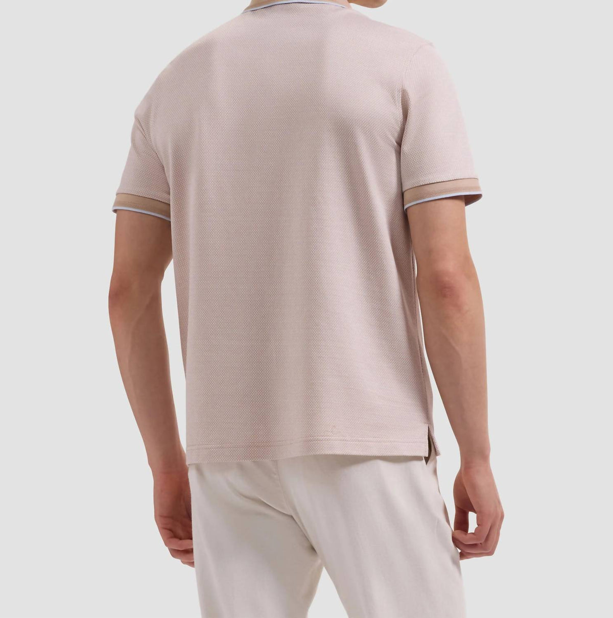 Bugatchi Uomo - Short Sleeve Quarter Zip Polo