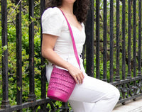Per Lei New York - Women's Mini Emery Woven Bucket Bag