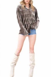 Davi & Dani - Malia Loose Button Up Top