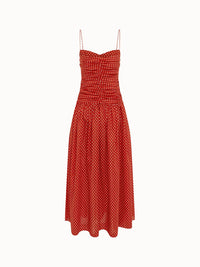Matteau - Women's Gathered Drop Waist Dress