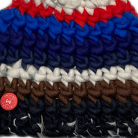 Mischa Lampert Women's Deep Stripe No Pom Beanie in ski stripe - women's hat - detail view