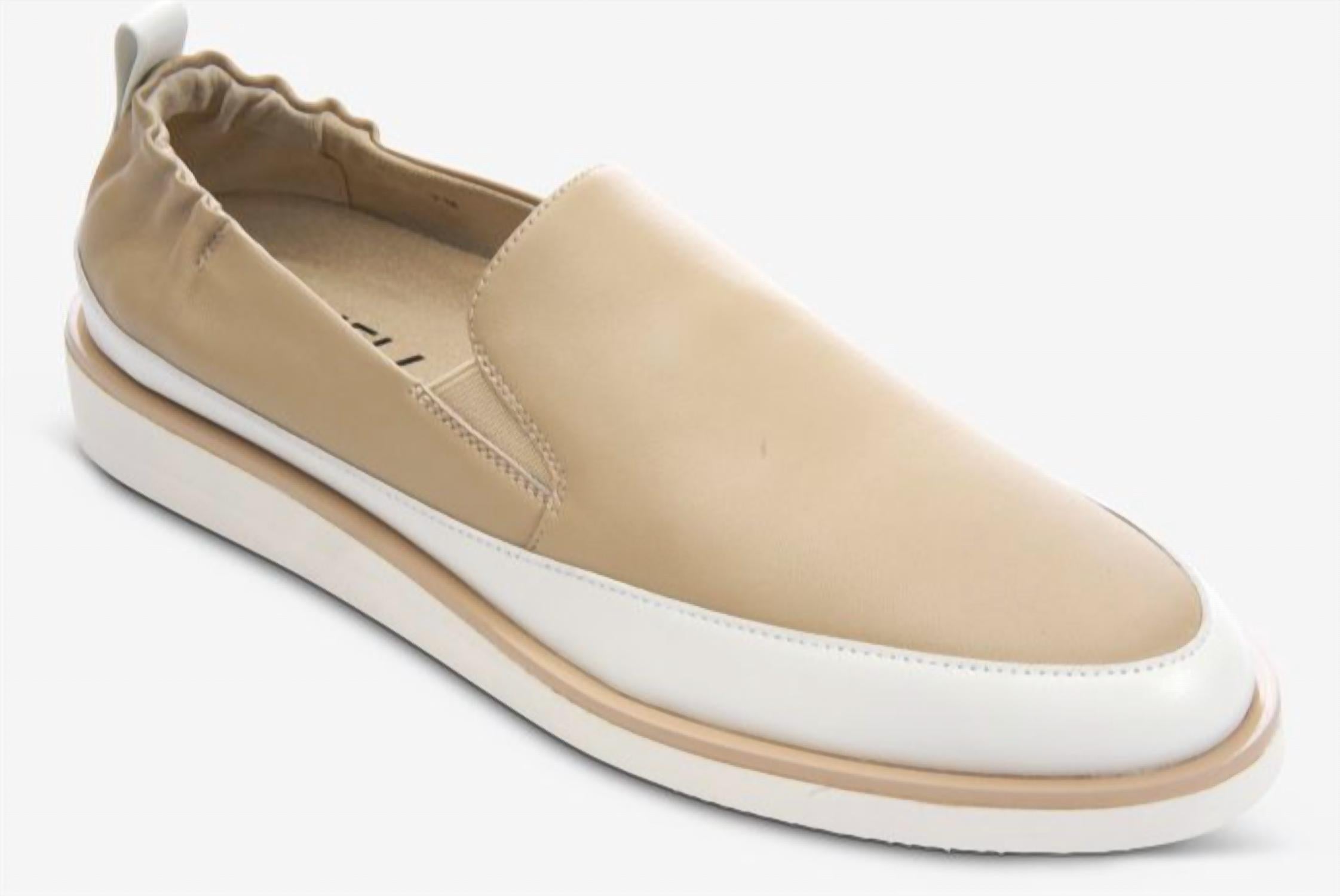 VANELi Women's Quin Leather Slip-on Sneaker in ecru - women's sneaker