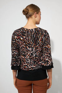 Joseph Ribkoff - Contrast Trim Top