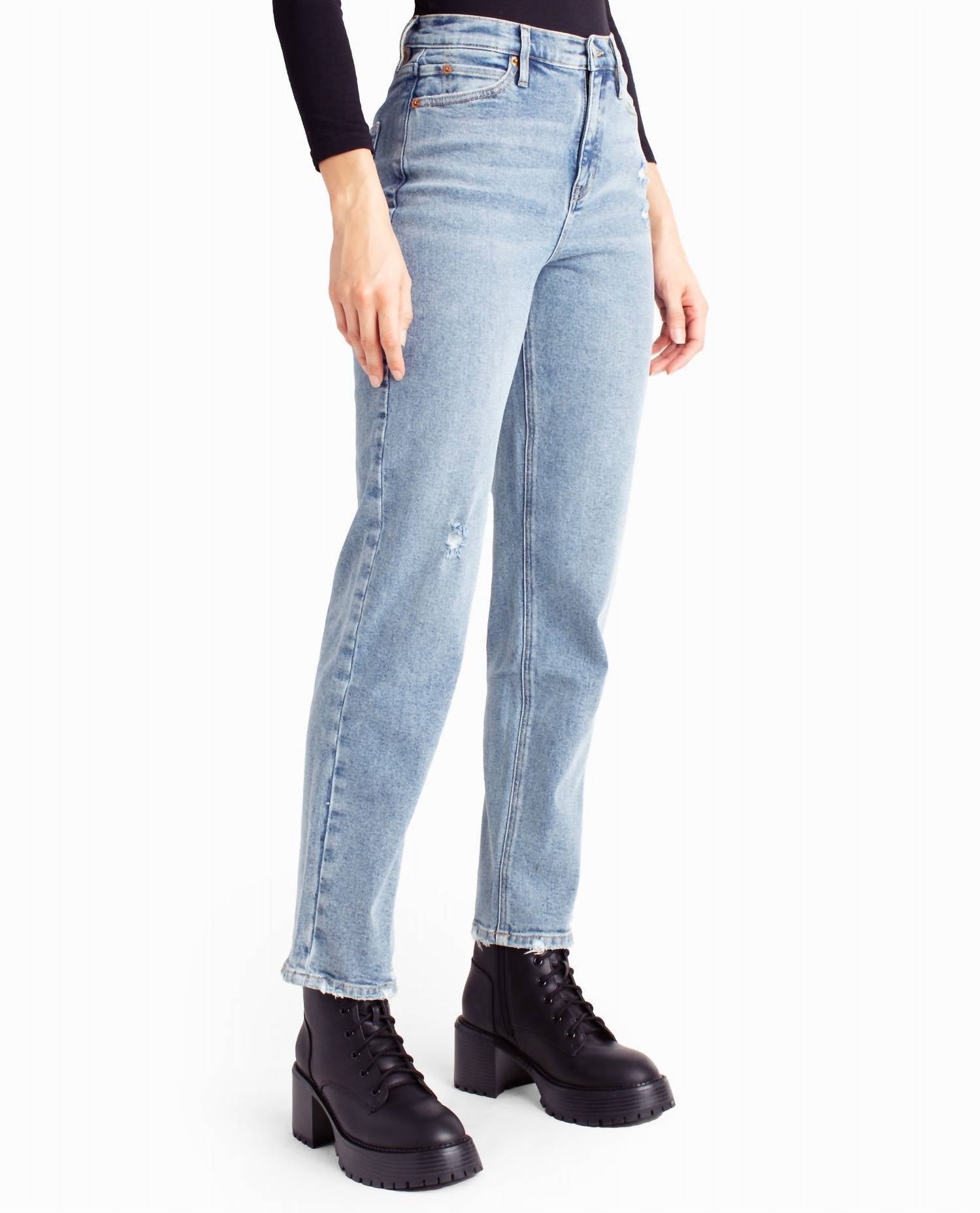 Nicole Miller - Alphabet City High Rise Slim Straight Jean
