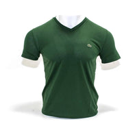 Lacoste - Men's Standard Short Sleeve Pima V-neck Tee