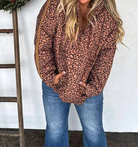 BLAKELEY The Payton Puffer Jacket in leopard - women's jacket - detail view