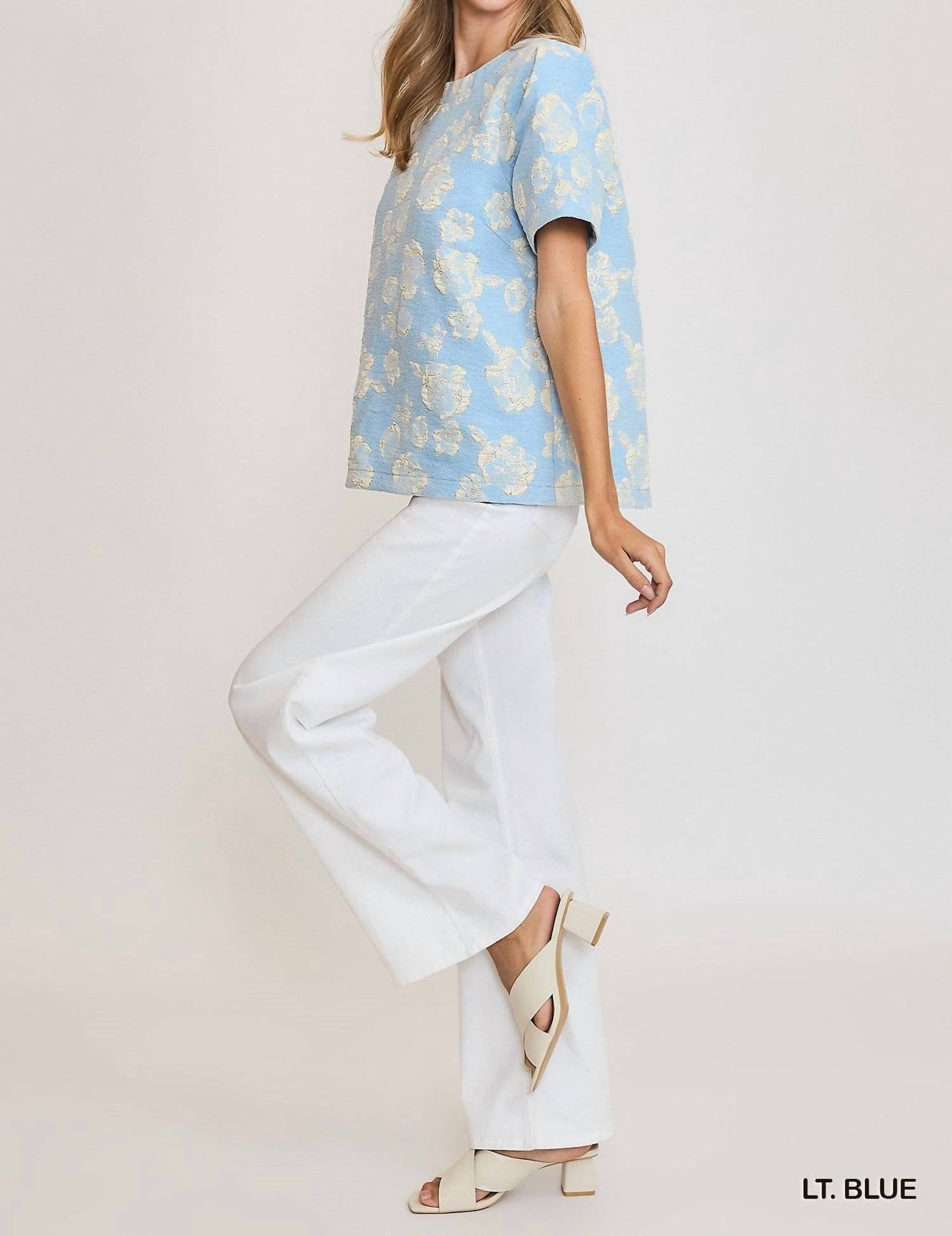 Umgee - Metallic Floral Top