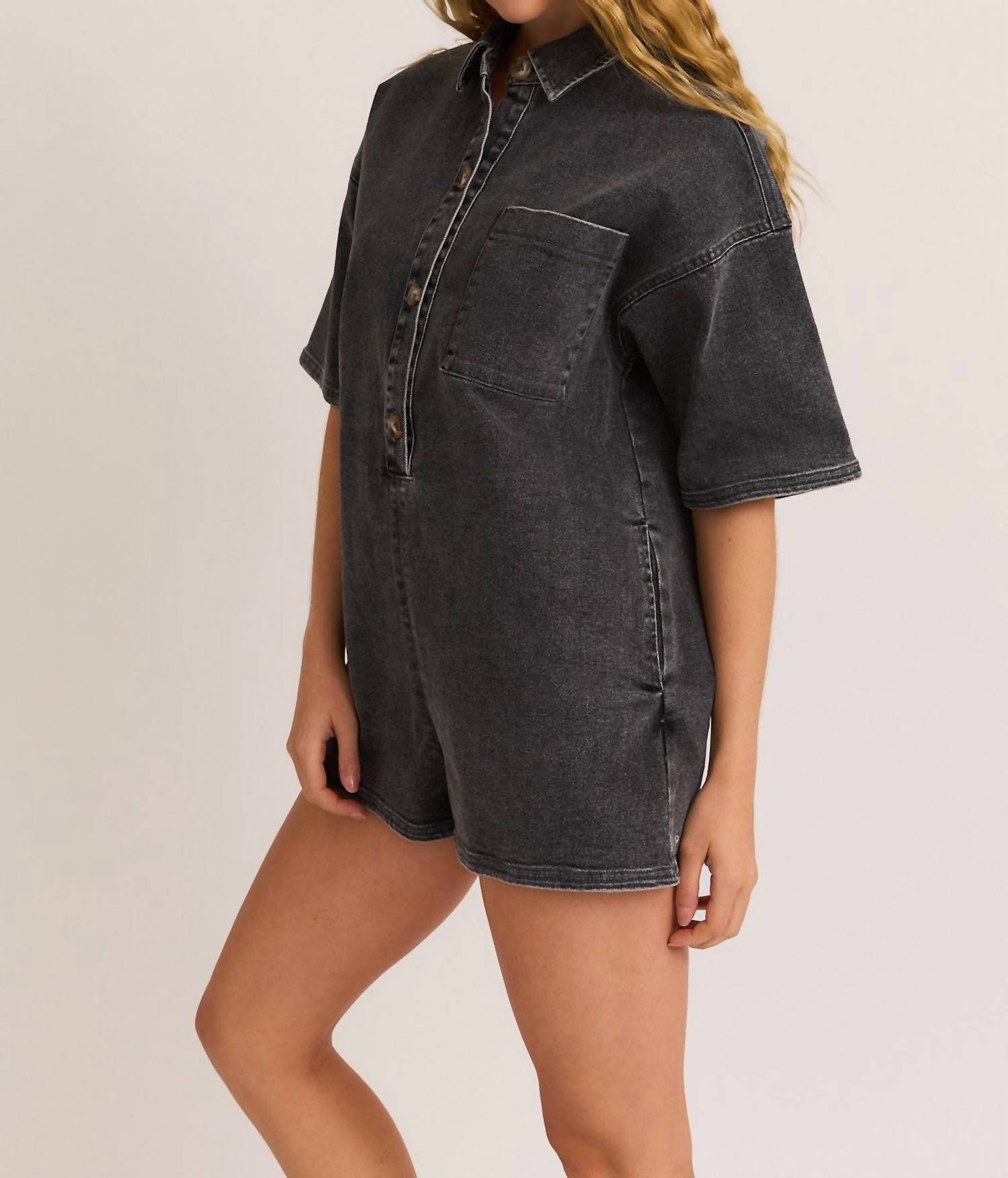 Le Lis - The Comeback Denim Romper