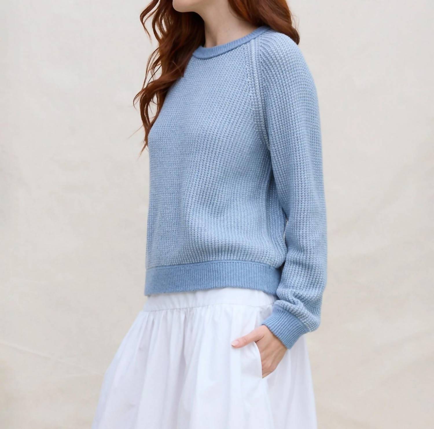 Margaret O'Leary - Thermal Raglan Sleeve Sweatshirt