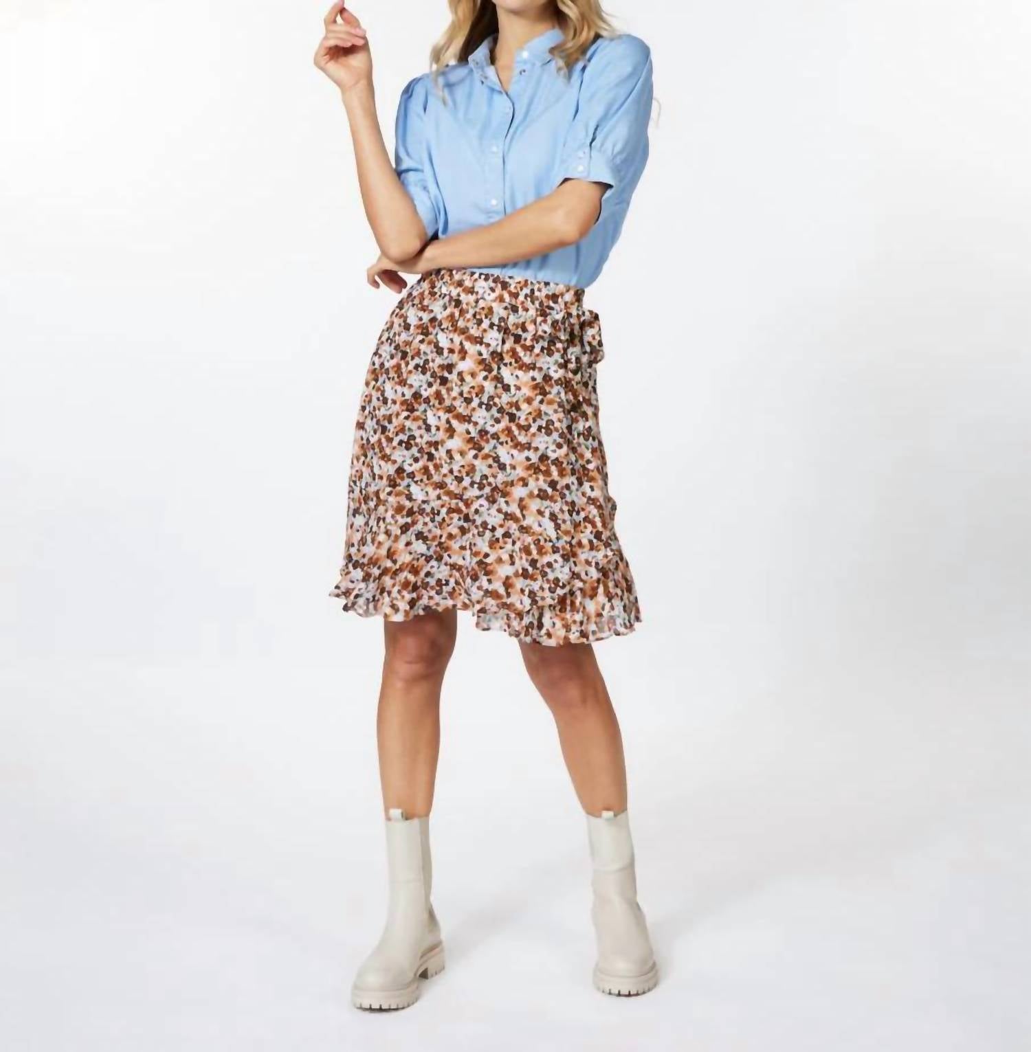 Esqualo - Patsy Ruffle Midi Skirt