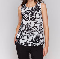 Charlie B - Botanical Sleeveless Tank Top