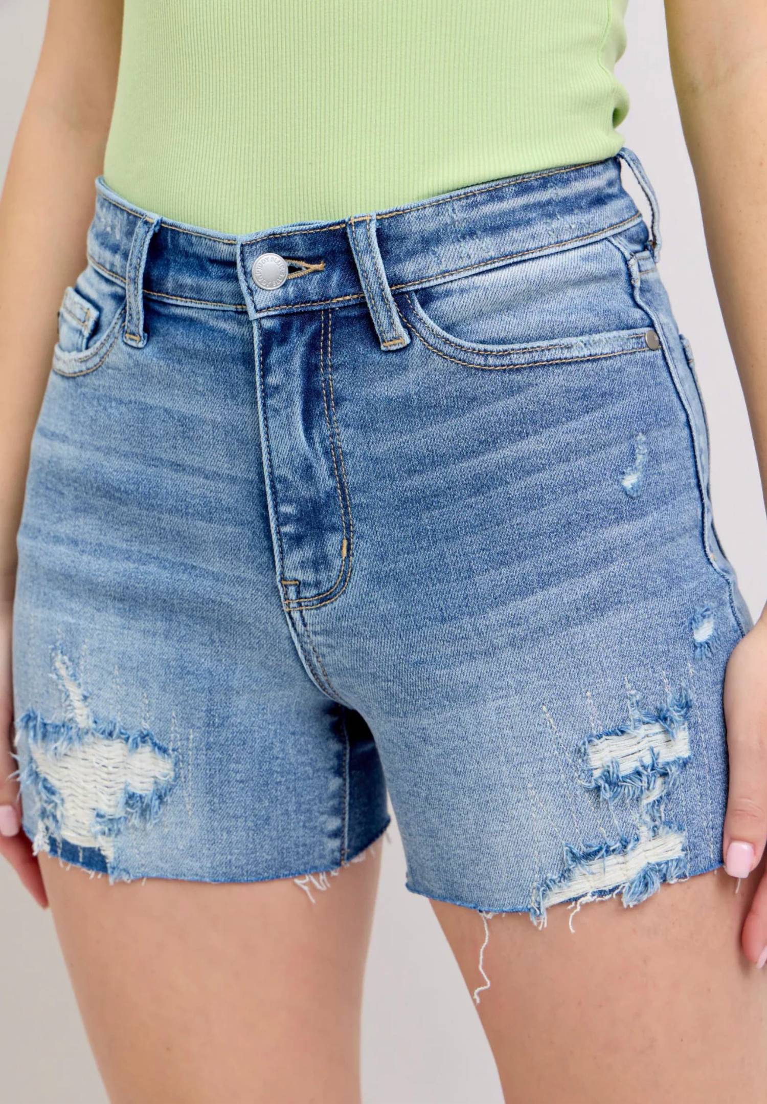 Judy Blue - Ginny High Rise Tummy Control Shorts