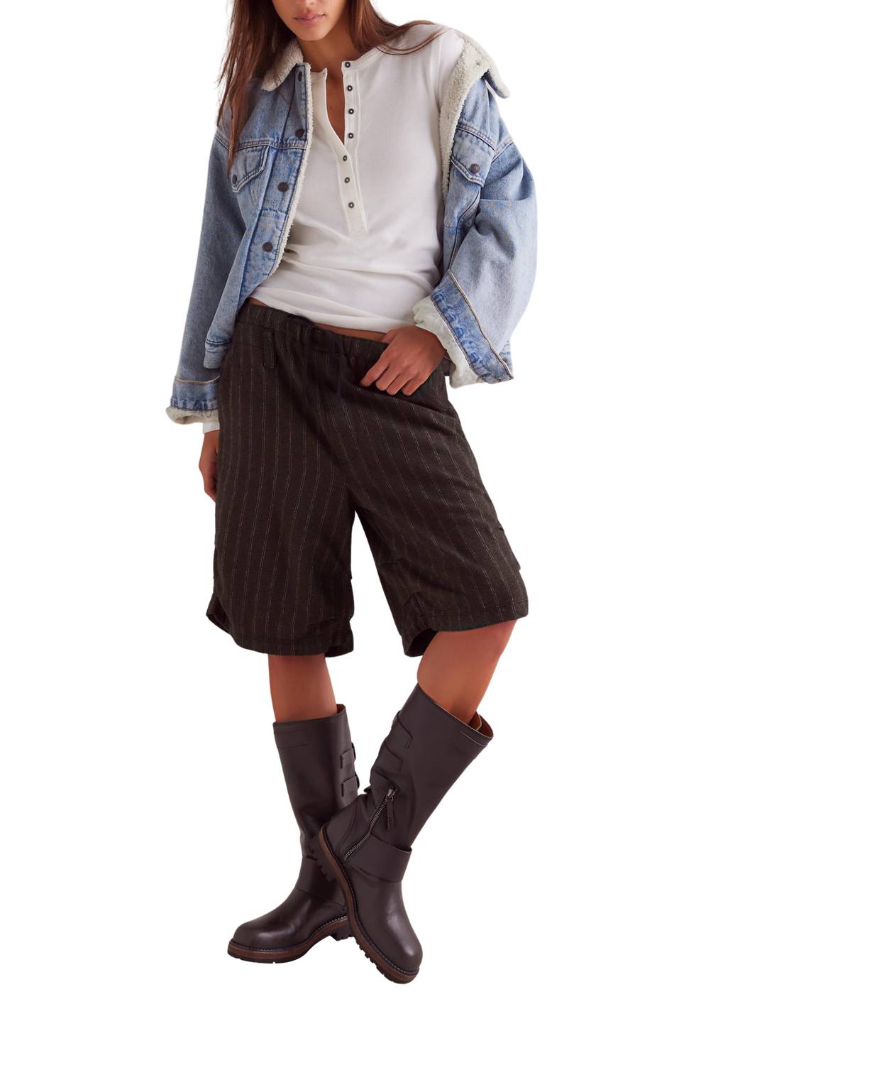 Free People - Jamie Rib Long Sleeve Henley Top