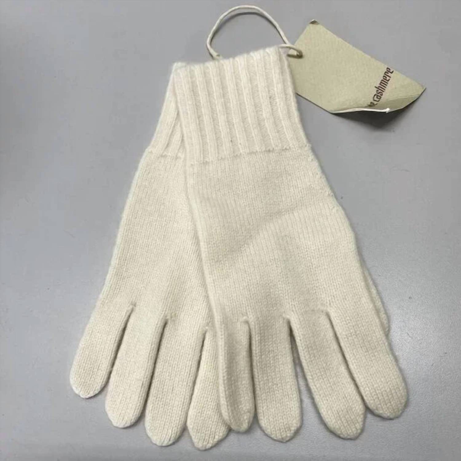 State Cashmere - Unisex Plain Knit Gloves