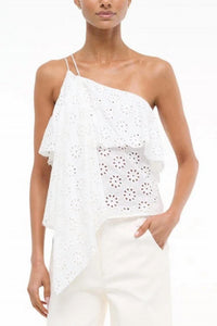 Staud - Isa Asymmetrical One Shoulder Top