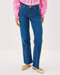 Lilly Pulitzer - Aniston High Rise Straight Leg Jean